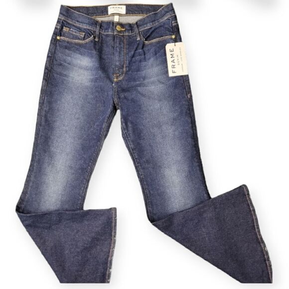 Frame Denim Le crop flare in gelston size 27